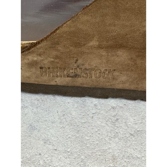 Birkenstock Arizona Brown Leather Sandals EU39 Womens US Size 8 FLAWS READ - Picture 8 of 16